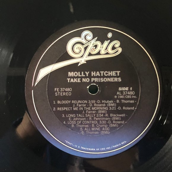 Molly Hatchet - Take No Prisoners - Original Pressed Vinyl LP 1981 - Picture 7 of 9